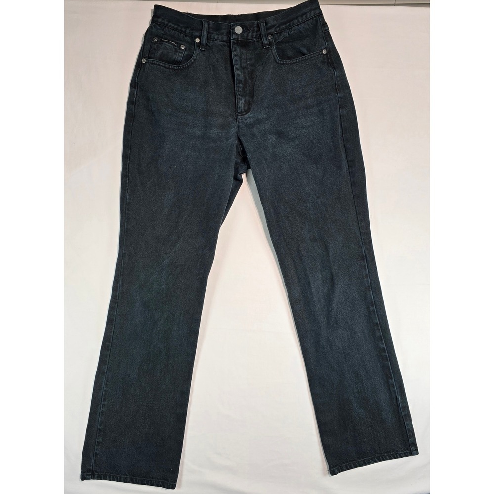 Vintage New York Company NY Jeans Womens 10 Black Bootcut High Rise 100% Cotton